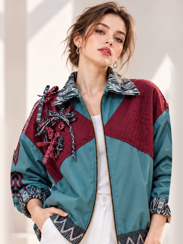 Jaket Oversize Etnik Tosca Pita Bahu