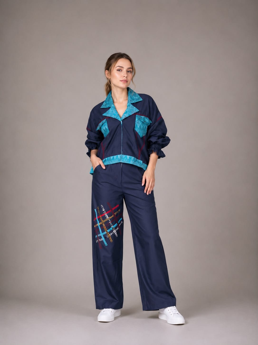 One Set Navy Tosca